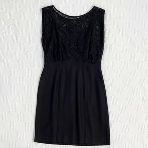 French Connection Black Lace Sleeveless Dress